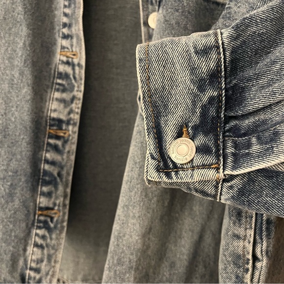 Kensie Shirt Denim Jacket with Hidden Side Pockets Acid Wash Women's XL - Picture 5 of 9